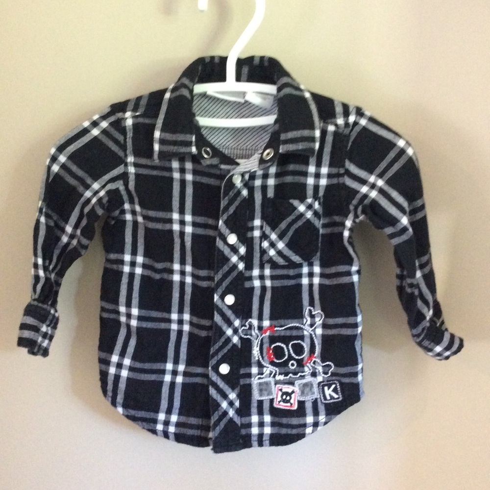 Amy Coe Black and White Checkered Snap Front